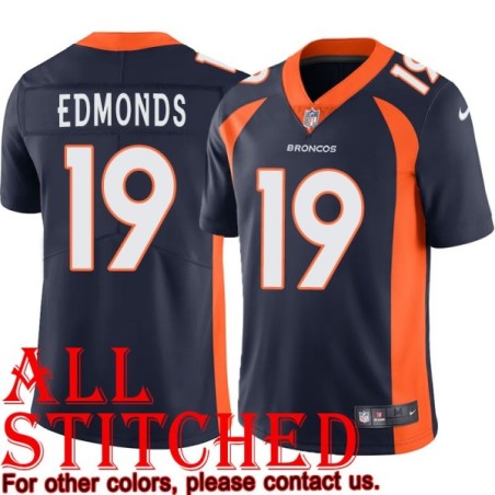Navy Alternate Chase Edmonds Jersey Denver Broncos #19