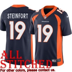 Navy Alternate Fred Steinfort Jersey Denver Broncos #19