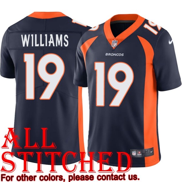 Navy Alternate Seth Williams Jersey Denver Broncos #19