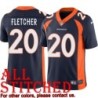 Navy Alternate Billy Fletcher Jersey Denver Broncos #20