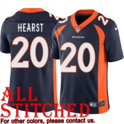 Navy Alternate Garrison Hearst Jersey Denver Broncos #20