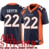 Navy Alternate Quentin Griffin Jersey Denver Broncos #22