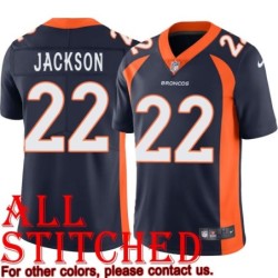 Navy Alternate Kareem Jackson Jersey Denver Broncos #22