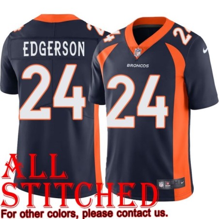 Navy Alternate Booker Edgerson Jersey Denver Broncos #24