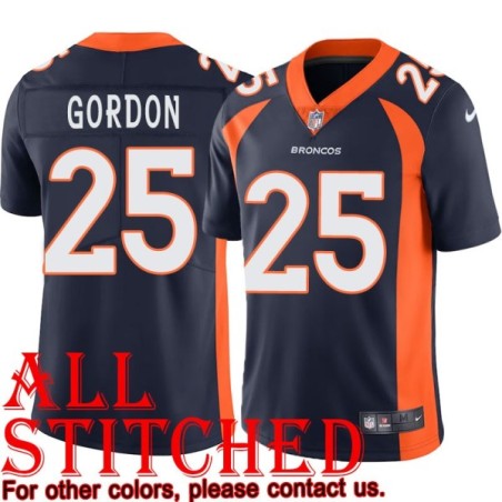 Navy Alternate Melvin Gordon Jersey Denver Broncos #25