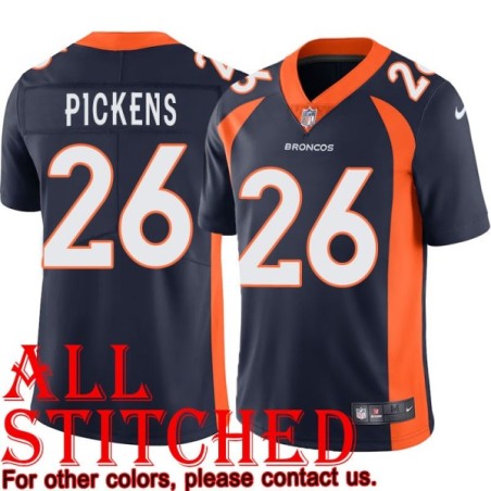 Navy Alternate Lyle Pickens Jersey Denver Broncos #26