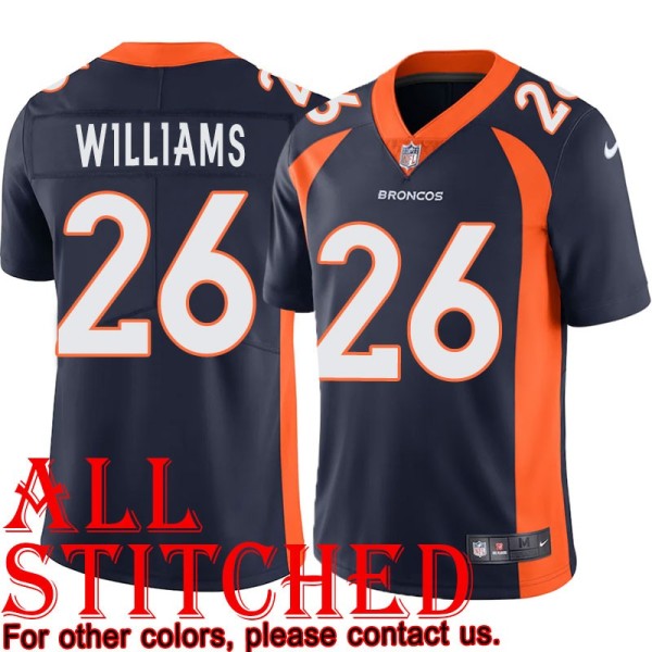 Navy Alternate Jack Williams Jersey Denver Broncos #26