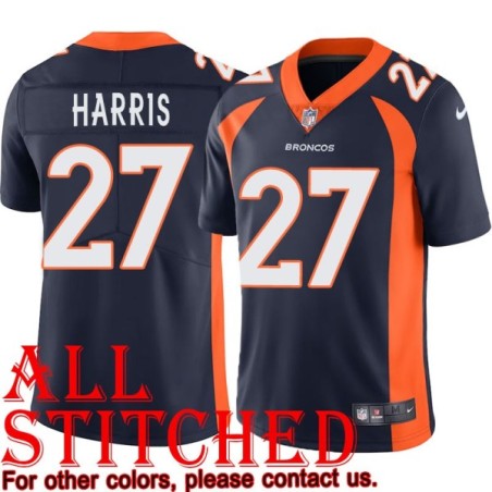 Navy Alternate Davontae Harris Jersey Denver Broncos #27