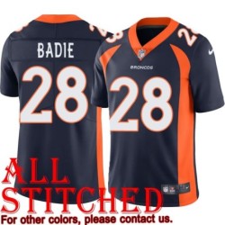 Navy Alternate Tyler Badie Jersey Denver Broncos #28