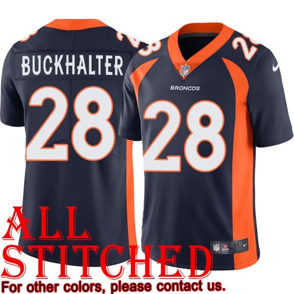 Navy Alternate Correll Buckhalter Jersey Denver Broncos #28