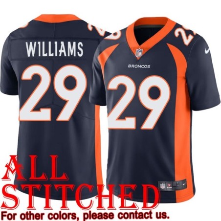 Navy Alternate Wandy Williams Jersey Denver Broncos #29