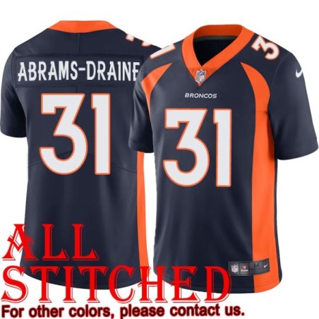 Navy Alternate Kris Abrams-Draine Jersey Denver Broncos #31