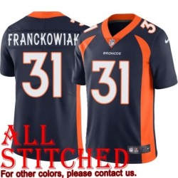 Navy Alternate Mike Franckowiak Jersey Denver Broncos #31