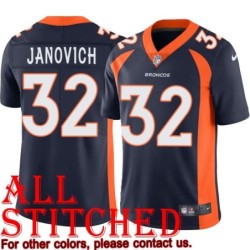 Navy Alternate Andy Janovich Jersey Denver Broncos #32