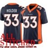 Navy Alternate Alijah Holder Jersey Denver Broncos #33