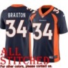 Navy Alternate Tyrone Braxton Jersey Denver Broncos #34