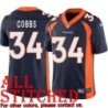 Navy Alternate Cedric Cobbs Jersey Denver Broncos #34