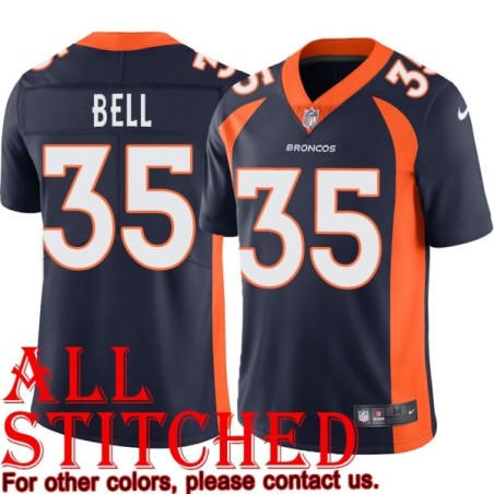 Navy Alternate Ken Bell Jersey Denver Broncos #35