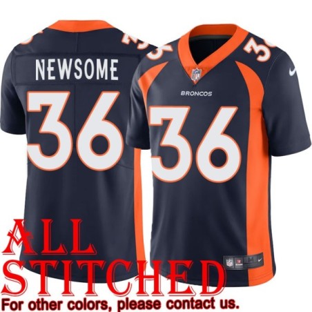 Navy Alternate Quinton Newsome Jersey Denver Broncos #36