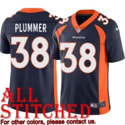 Navy Alternate Bruce Plummer Jersey Denver Broncos #38