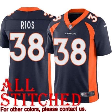Navy Alternate Marcus Rios Jersey Denver Broncos #38