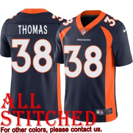 Navy Alternate Shamarko Thomas Jersey Denver Broncos #38