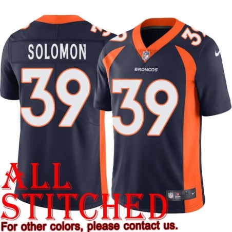 Navy Alternate Roland Solomon Jersey Denver Broncos #39