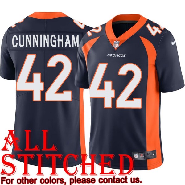 Navy Alternate Zach Cunningham Jersey Denver Broncos #42