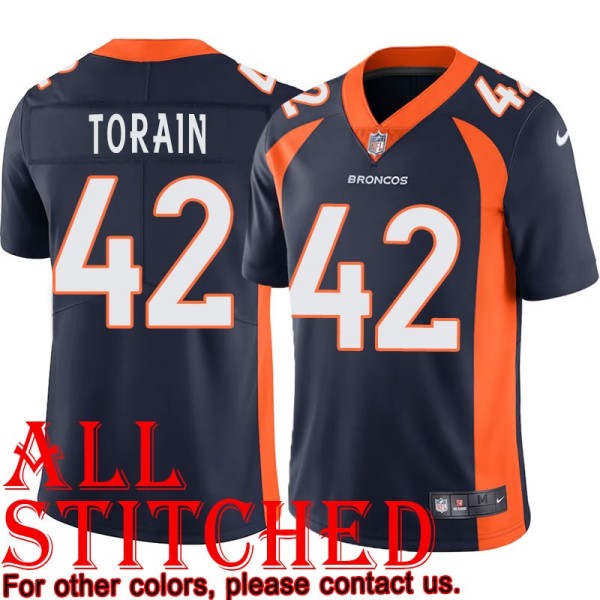 Navy Alternate Ryan Torain Jersey Denver Broncos #42