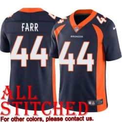 Navy Alternate Miller Farr Jersey Denver Broncos #44