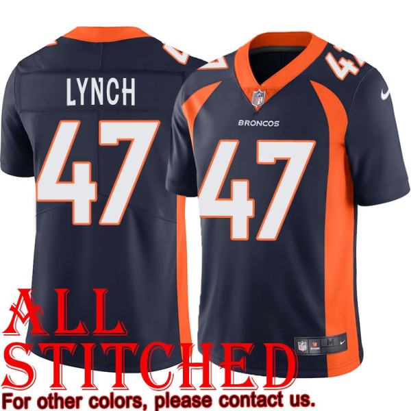 Navy Alternate John Lynch Jersey Denver Broncos #47