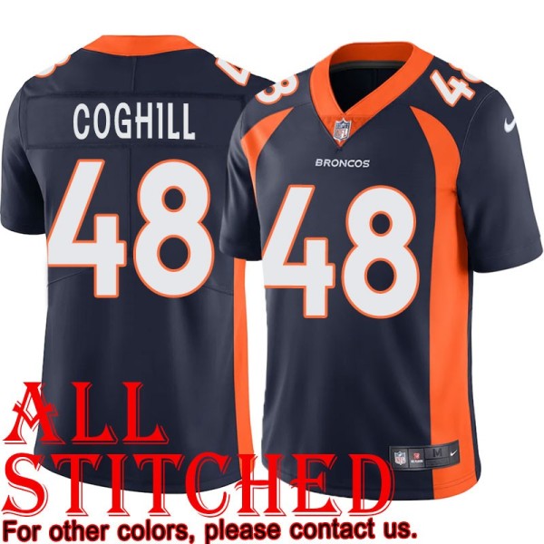 Navy Alternate George Coghill Jersey Denver Broncos #48