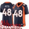 Navy Alternate John Pitts Jersey Denver Broncos #48