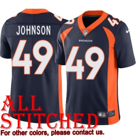 Navy Alternate Jamar Johnson Jersey Denver Broncos #49