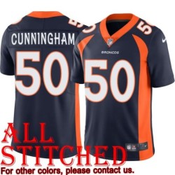 Navy Alternate Carl Cunningham Jersey Denver Broncos #50