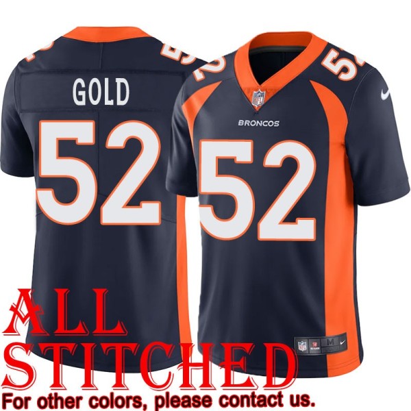 Navy Alternate Ian Gold Jersey Denver Broncos #52