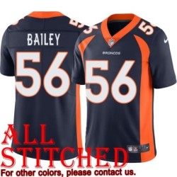 Navy Alternate Levelle Bailey Jersey Denver Broncos #56