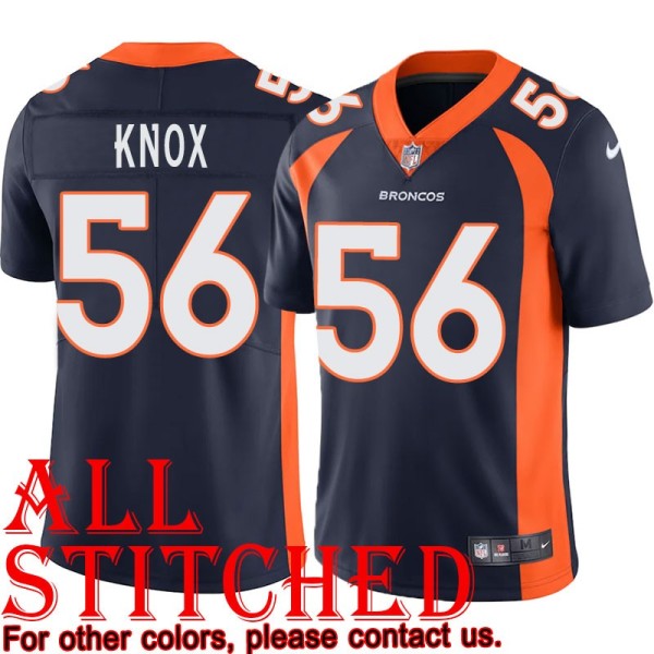 Navy Alternate Mike Knox Jersey Denver Broncos #56