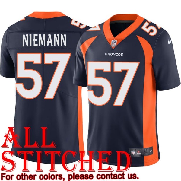 Navy Alternate Ben Niemann Jersey Denver Broncos #57