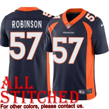 Navy Alternate Adrian Robinson Jersey Denver Broncos #57