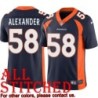 Navy Alternate Kevin / Elijah Alexander Jersey Denver Broncos #58