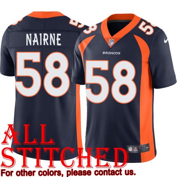 Navy Alternate Rob Nairne Jersey Denver Broncos #58