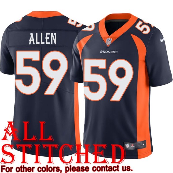 Navy Alternate Dakota Allen Jersey Denver Broncos #59