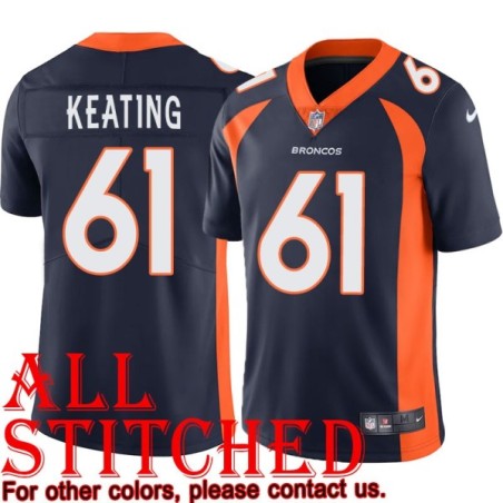 Navy Alternate Bill Keating Jersey Denver Broncos #61