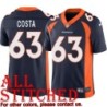 Navy Alternate Dave Costa Jersey Denver Broncos #63