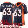Navy Alternate David Diaz-Infante Jersey Denver Broncos #63