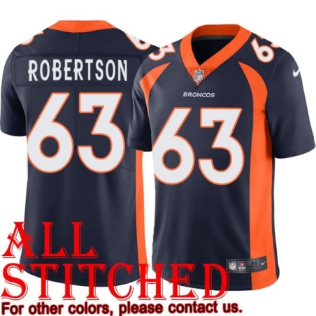 Navy Alternate Dewayne Robertson Jersey Denver Broncos #63