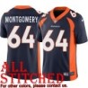 Navy Alternate Will Montgomery Jersey Denver Broncos #64