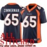 Navy Alternate Gary Zimmerman Jersey Denver Broncos #65