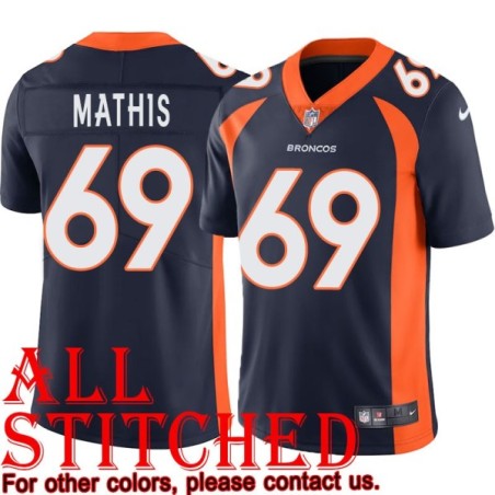 Navy Alternate Evan Mathis Jersey Denver Broncos #69